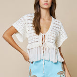 Tie Front Sweater Top