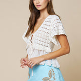 Tie Front Sweater Top