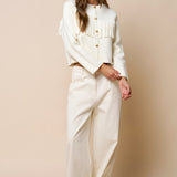 Button Down Sweater Jacket