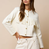 Button Down Sweater Jacket