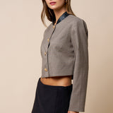 Plaid Gold Button Down Jacket