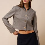 Plaid Gold Button Down Jacket