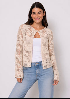 One Button Sequin Cardigan