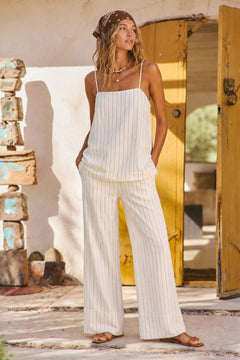 Striped Wide Leg Pant
