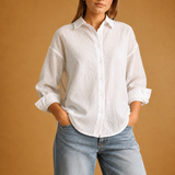 Pin Stripe Sheer Top