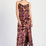 Cowl Neckline Maxi Dress - SALE