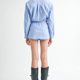 Drawstring Mini Skort