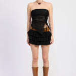 Asymmetrical Tube Top - Black, Women's Tops Collection
