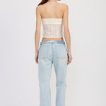 Asymmetrical Tube Top - Ivory, Women's Tops Collection