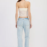 Asymmetrical Tube Top - Ivory, Women's Tops Collection