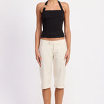 Hardware Halter Top - black, womens top collection
