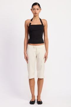 Hardware Halter Top - black, womens top collection