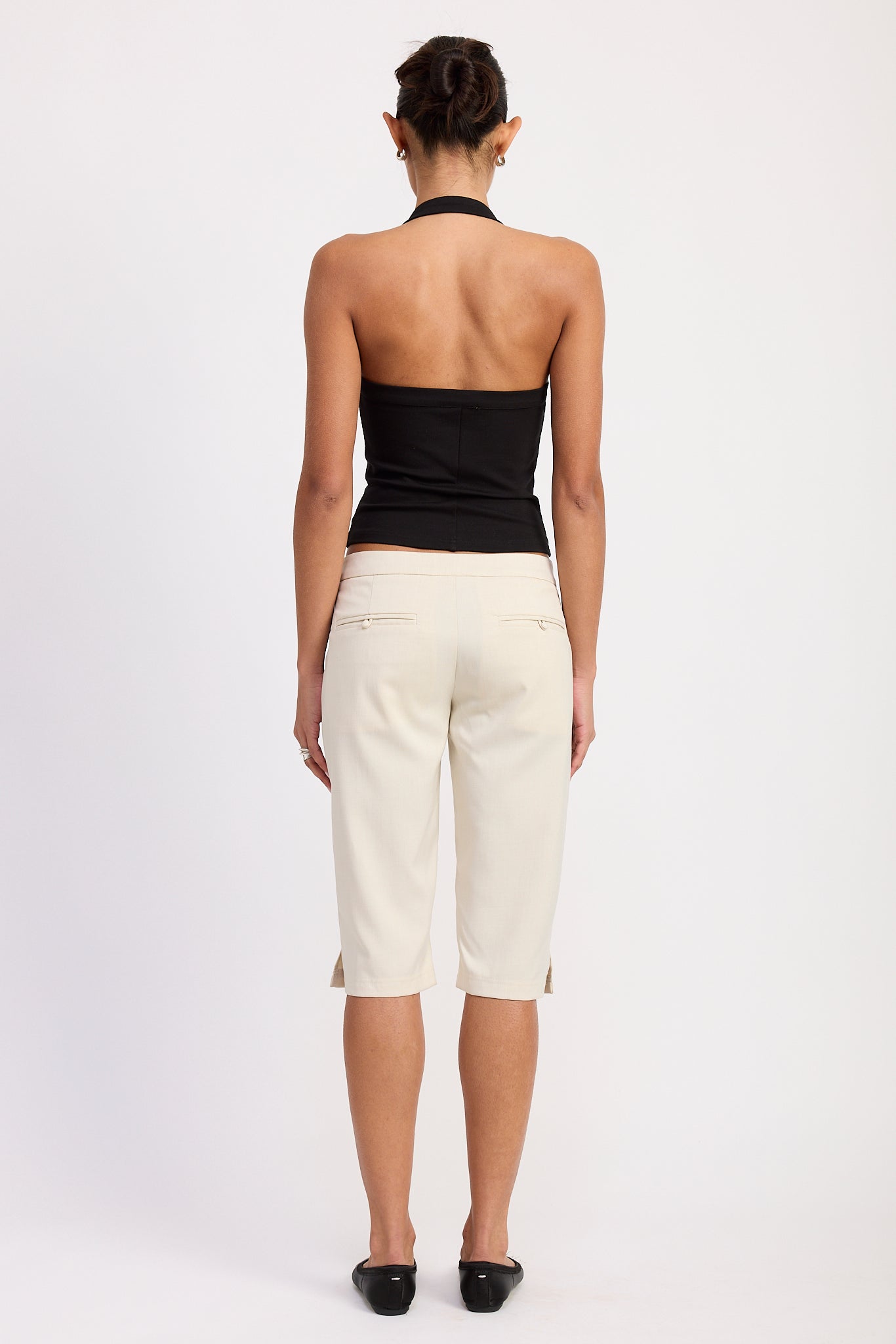 Hardware Halter Top - black, womens top collection