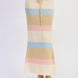 Knit Maxi Low Rise Skirt