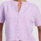 Short Sleeve Button Up Cardigan