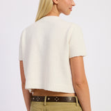 Short Sleeve Button Up Cardigan