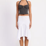 Buckle Halter Top - Charcoal, Women's Tops Collection