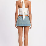 Buckle Halter Top - Ivory, Women's Tops Collection