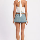 Buckle Halter Top - Ivory, Women's Tops Collection