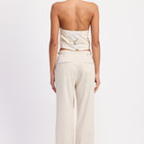 Pant With Shoelace Belt - Ivory, Women's Pants Collection