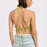 Crochet Applique Scarf Top