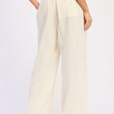 Gauze High Waist Palazzo Pant