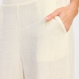 Gauze High Waist Palazzo Pant