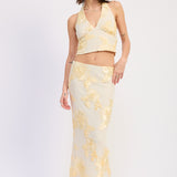 Halter Tie Back Macrame Top