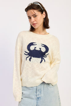 Blue Crab Sweater