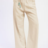 Beaded Wide Leg Pant