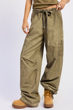 Oil Wash Parachute Pant