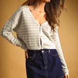 Crochet knitted cardigan