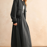Two Tone Fabric Bomber Jacket - black, womens jacket collection