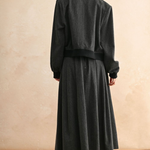 Two Tone Fabric Bomber Jacket - black, womens jacket collection