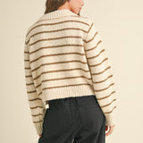 Striped Knitted Cardigan