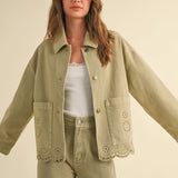 Embroider Trim Jacket