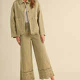 Embroider Trim Jacket