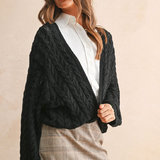 Light Weight Cable Knit Cardigan