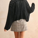 Light Weight Cable Knit Cardigan