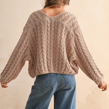 Light Weight Cable Knit Cardigan