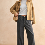 Suede Button Front Jacket - camel, womens jacket collection