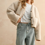 Suede With Sherpa Detail Reversible Jacket - camel, womens jacket collection