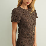 Crochet Elastic Band Waist Short