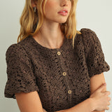 Crochet Short Sleeve Jacket