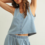 Dye And Wash Knitted Top