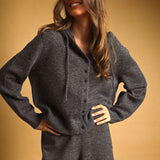 Button Front Sweater With Knit Pants