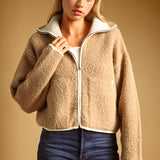 High Neck Zipper Closure Jacket