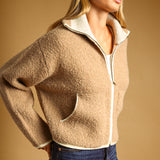 High Neck Zipper Closure Jacket