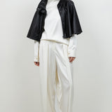 Leather Poncho Jacket