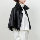 Leather Poncho Jacket